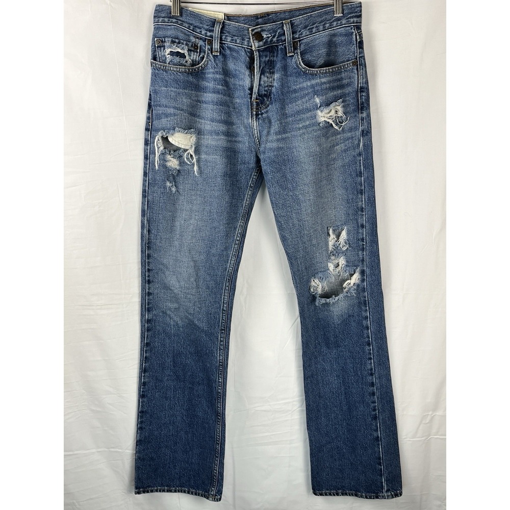 Hollister Jeans Mens 30x32 Distressed Ripped And Frayed